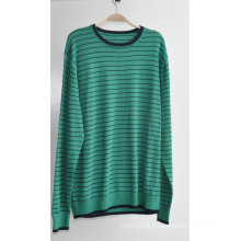 100%Cotton Striped Men Knitted Pullover